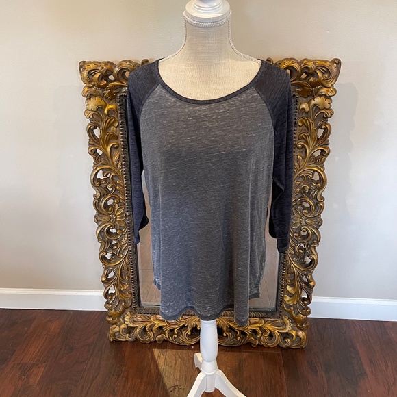Shiela Rose Gray Long Sleeve Top Ladies Size 2XL - Picture 1 of 8